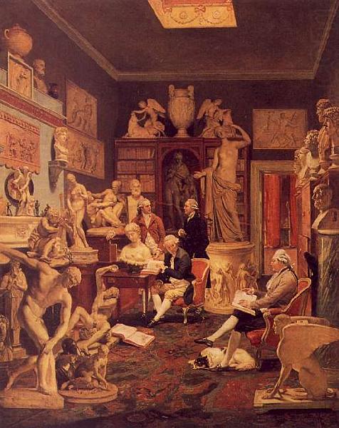  Johann Zoffany Charles Towneley's Library in Park Street china oil painting image